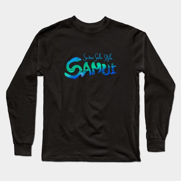 Sa-bai Smile Style SAMUI Long Sleeve T-Shirt by roninlibra